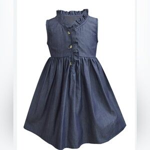 A.T.U.N.  Blue dress girl's size 5-6